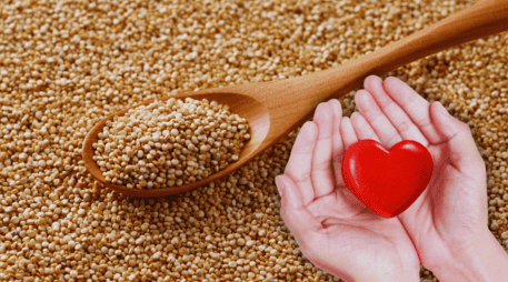 La quinoa colabora en el control del colesterol, mejorando la circulación sanguínea y previniendo la formación de coágulos. ESPECIAL / CANVA