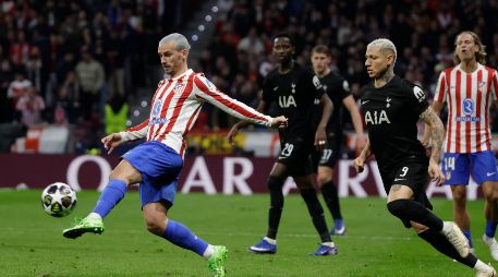 El Atlético de Madrid definió la eliminatoria contra el Tottenham desde los primeros 20 minutos del partido en el Metropolitano. EFE/J. Martín.
