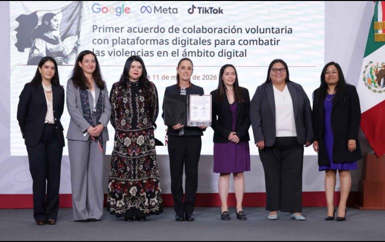 De acuerdo con la Presidenta Claudia Sheinbaum, el acuerdo no busca censurar contenidos, sino mejorar los mecanismos de denuncia y protección para las víctimas. SUN / F. Rojas