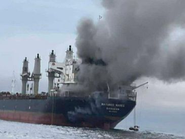 Cuatro barcos han sido alcanzados en las últimas horas por proyectiles cerca del estrecho de Ormuz. EFE/Armada Real de Tailandia