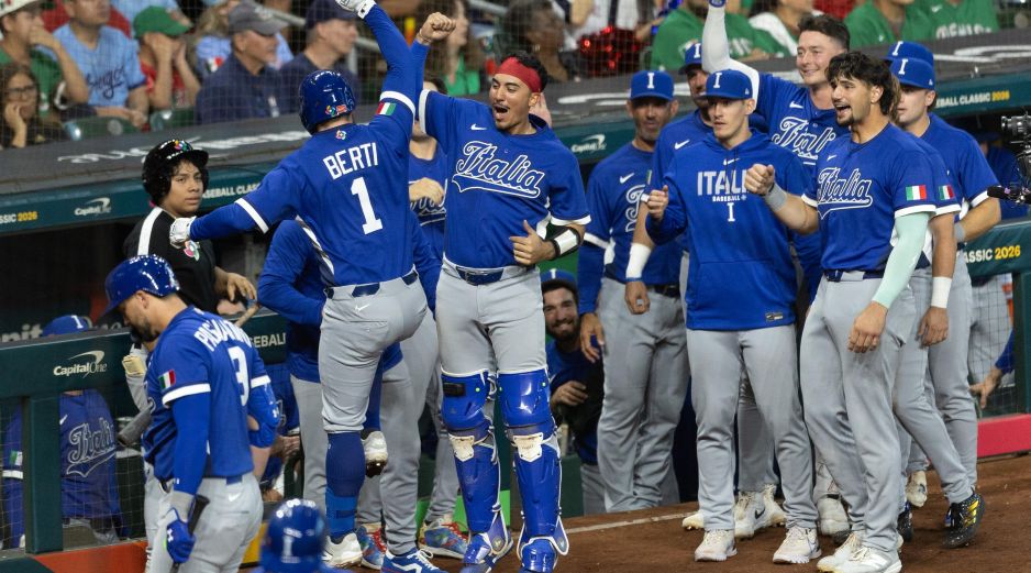 Italia se clasificó en primer lugar del Grupo B a los cuartos de final del Clásico Mundial de Béisbol 2026. EFE/ C. Ramírez.