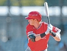 Owen Caissie rompió el 0-0 en el tercer inning con un elevado de sacrificio. AFP