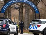 La policía llega al campus de la Universidad Old Dominion tras informes de un tirador activo el jueves 12 de marzo de 2026 en Norfolk, Virginia.AP/ K. Warner/The Virginian-Pilot