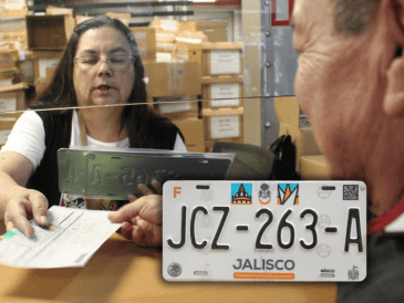 El canje de placas es un trámite obligatorio para todos aquellos vehículos cuyas láminas tienen los diseños "Maguey", "Minerva" y "Gota". ESPECIAL/Gobierno de Jalisco