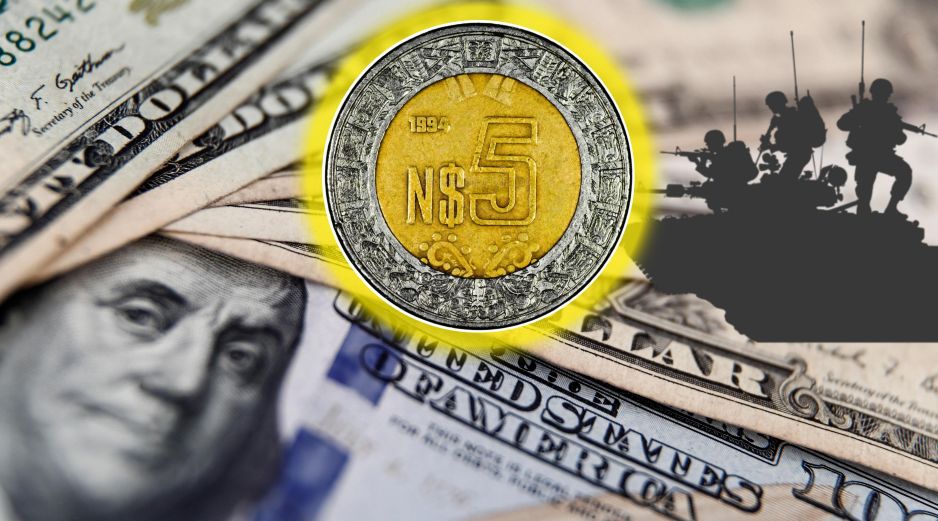 Peso mexicano resiente las jornadas de guerra en Irán en la cotización frente al dólar. EFE / ARCHIVO