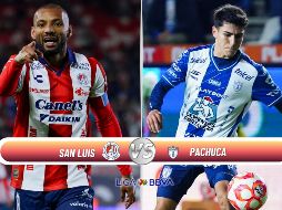 Atlético de San Luis y Pachuca se enfrentan en la Jornada 11 del Clausura 2026 de la Liga MX. ESPECIAL / IMAGO7 y CANVA