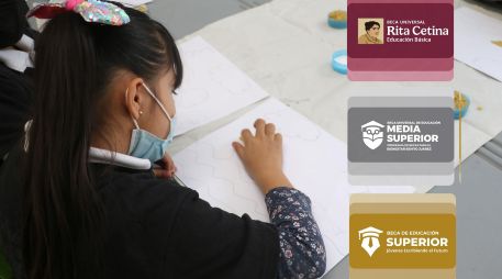 Las becas educativas federales apoyan a estudiantes de educación básica, media superior y superior. ESPECIAL / EL INFORMADOR y CANVA