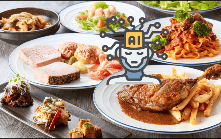 Experto afirma que la inteligencia artificial puede contribuir al desarrollo de nuevos alimentos, a la optimización de procesos en cocina y a la construcción de sistemas alimentarios más sostenibles. CANVA