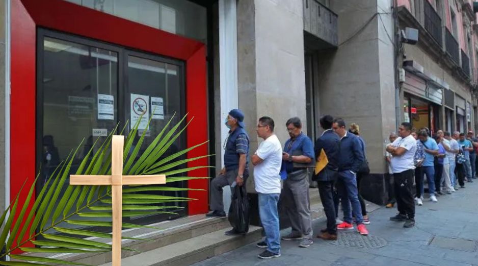 Las sucursales bancarias suspenderán operaciones durante Jueves y Viernes Santo de 2026. ESPECIAL / NTX y CANVA