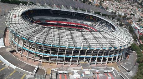 El estadio Azteca se prepara para su tercera Copa del Mundo. SUN/Archivo