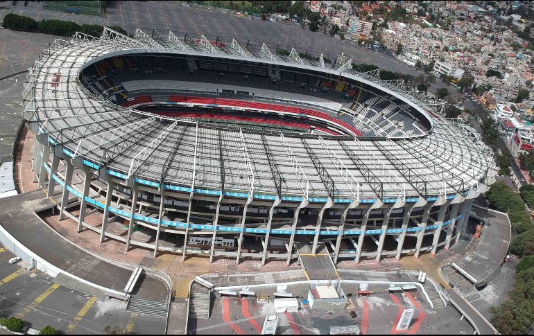 El estadio Azteca se prepara para su tercera Copa del Mundo. SUN/Archivo