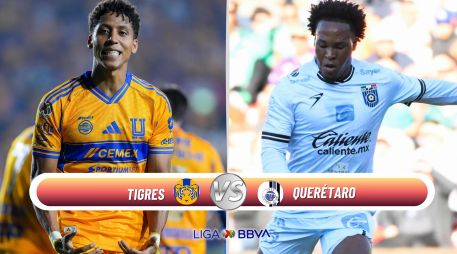 El duelo entre Tigres y Querétaro se disputará este domingo como parte de la Jornada 11 del torneo Clausura 2026 de la Liga MX. ESPECIAL / IMAGO7 y CANVA