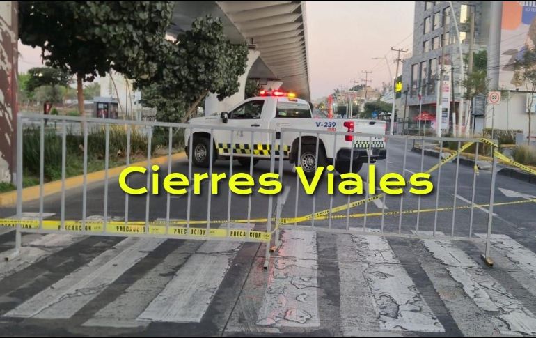 Te compartimos las rutas alternas propuestas por Policía Vial Jalisco. ESPECIAL / FACEBOOK Policía Vial Jalisco