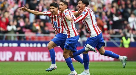 Para el Atlético de Madrid, el triunfo los deja con 57 puntos y les devuelve el tercer lugar de la clasificación. AFP / P. P. Marcou