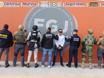 Agentes ubicaron al "Comandante Callejas" en el municipio de San Juan Totolac, Tlaxcala, donde se le cumplimentó orden de aprehensión por el delito de extorsión. X / @GabSeguridadMX