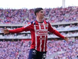 Con 20 goles en el actual año futbolístico —12 en el semestre pasado y ocho en el presente—, Armando González se ha consolidado como el referente ofensivo de Guadalajara. IMAGO7.