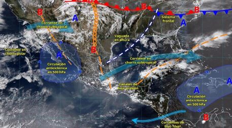 El Frente Frío 41 también traerá consigo un evento de norte con fuertes rachas de viento. ESPECIAL/ SMN.