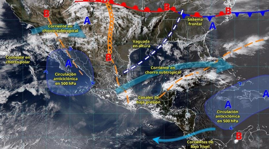 El Frente Frío 41 también traerá consigo un evento de norte con fuertes rachas de viento. ESPECIAL/ SMN.