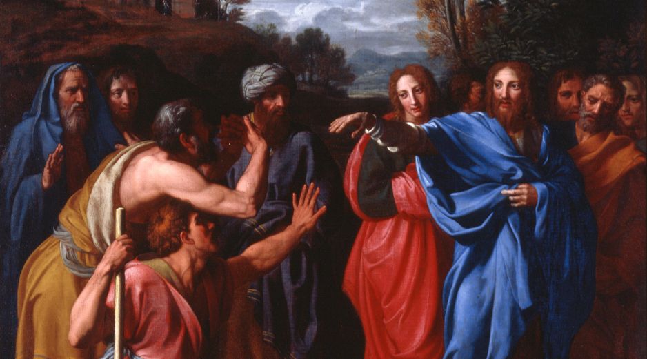 «Él dijo: “Creo, Señor”. Y postrándose, lo adoró». WIKIPEDIA/«Cristo curando al ciego», de Nicolas Colombel