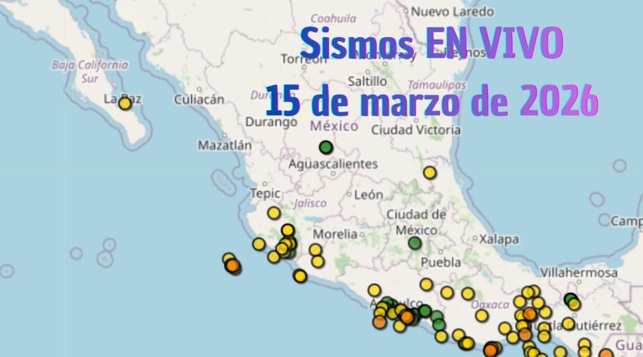 EN VIVO | Sismos en México | Domingo 15 de marzo. ESPECIAL / SSN