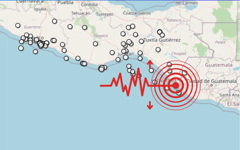 &nbsp;Sismo en Chiapas. ESPECIAL / SSN