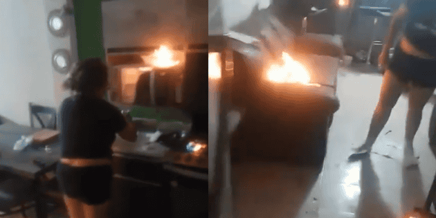 Viral: Mujer incendia su casa en medio de pelea con su pareja (VIDEO)