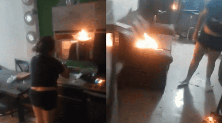 El hecho ocurrió durante la mañana del jueves en la colonia Los Laureles, donde la pareja sostuvo una discusión que terminó con el incendio de la casa. X/@JLMNoticias