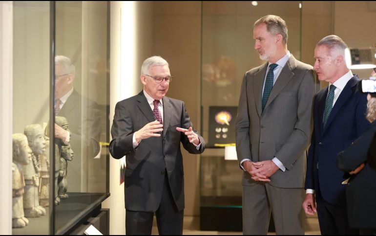 El rey Felipe VI de España, durante una visita no oficial en el Museo Arqueológico Nacional en Madrid. EFE / J. Jiménez Casa De S.M. El Rey