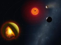 En la imagen, una recreación artística del nuevo planeta 