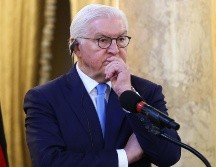 El presidente de Alemania, Frank-Walter Steinmeier, reacciona durante una rueda de prensa este lunes en Ciudad de Panamá (Panamá). EFE/ C. Lemos