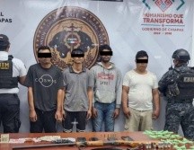 Los detenidos fueron identificados con los nombres de Luis, Jhafet, Mari y Alberto, ligados a la estructura de la organización criminal. “Manifestaron pertenecer al grupo delictivo denominado Cártel Chiapas y Guatemala”, dijo la Secretaría. ESPECIAL