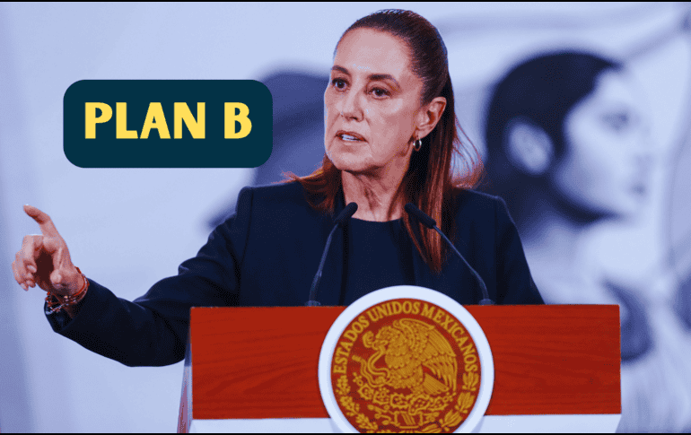 La Presidenta Claudia Sheinbaum Pardo informó que este martes enviaría su plan B, con el que están de acuerdo los partidos aliados, del Trabajo y Verde. EFE / ARCHIVO