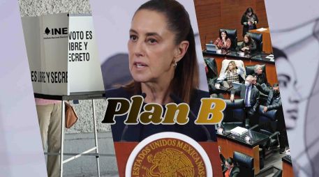 La Segob declaró que el Plan B de Sheinbaum busca reducir los privilegios, presupuestos y salarios de funcionarios del INE y de Congresos locales. SUN / F. Rojas / ARCHIVO