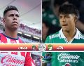 Chivas se mantiene en la parte alta de la tabla, mientras que León busca mejorar su posición y acercarse a zona de clasificación en el torneo. ESPECIAL / IMAGO7 y CANVA