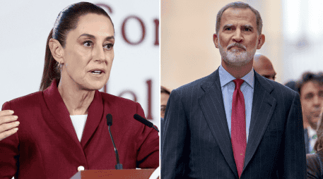Sheinbaum no descartó hacer una invitación al rey Felipe VI a México. EFE / J. MANUEL PEDROSA / EFE / J. MÉNDEZ