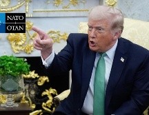 Trump insiste en que la OTAN nunca ha apoyado a Estados Unidos. EFE / EPA / YURI GRIPAS / POOL