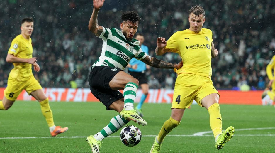 El Bodo llegó a la vuelta con diferencia de tres goles, pero los portugueses han hecho de su estadio una fortaleza y, desde el silbatazo inicial, se escuchó el rugido del público que cumplió su papel impulsando al equipo. EFE / M. A. Lopes