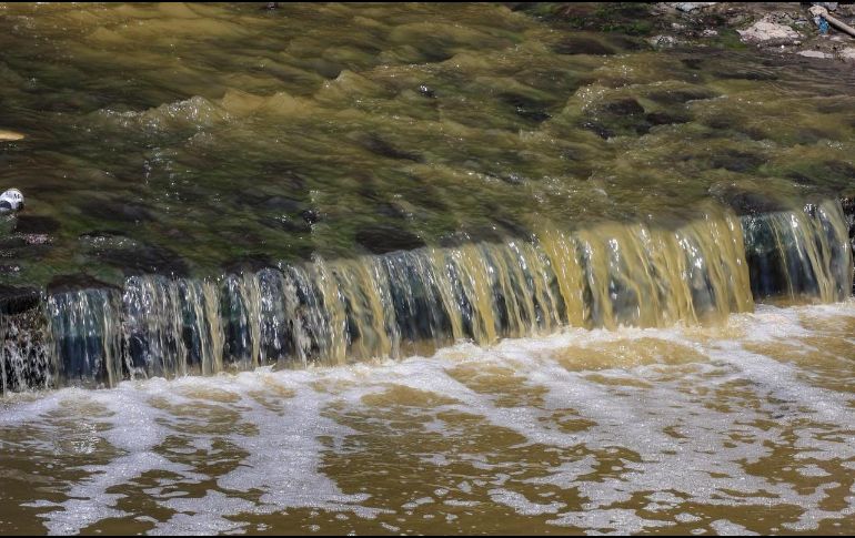 Así lucen cuatro puntos de descarga de aguas residuales documentados en los municipios de Tlajomulco de Zúñiga y Tlaquepaque. EL INFORMADOR / A. Navarro