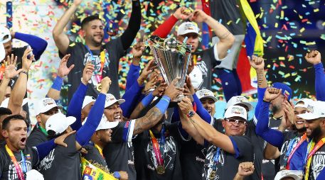 Venezuela, contra todo pronóstico, se convirtió en campeón del mundo, logrando un título inédito. AFP/ M. BRIGGS.