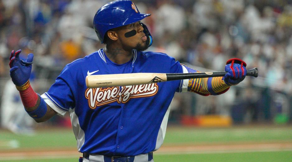 Ronald Acuña Jr. calificó el título con Venezuela como el momento más feliz en su carrera como deportista. EFE/A. Boal