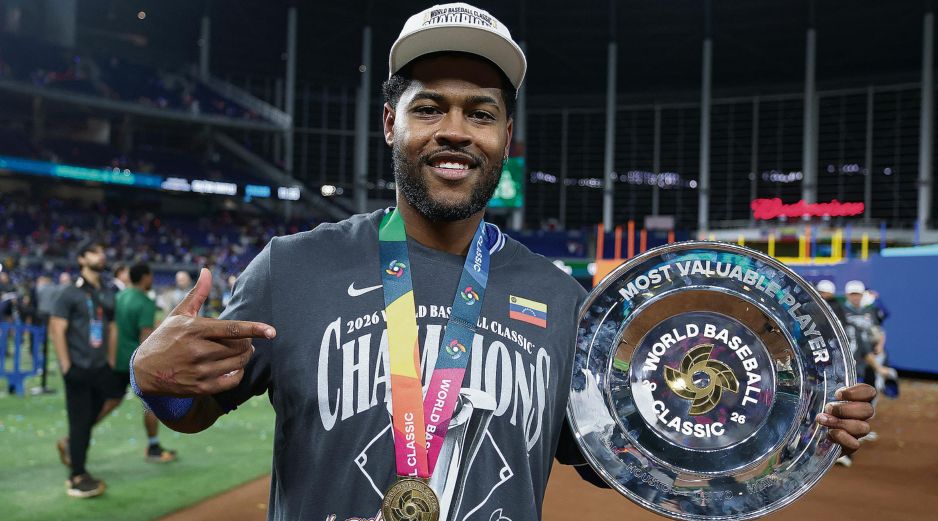 En la final, García impulsó la primera carrera del juego. AFP