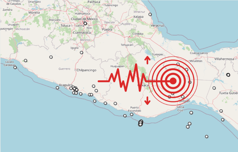 Sismo en Oaxaca. ESPECIAL / SSN&nbsp;