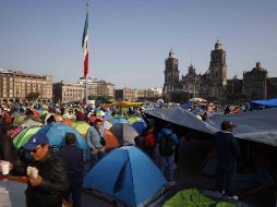 En la Ciudad de México, la CNTE desarrolla una marcha desde el Ángel de la Independencia con destino al Zócalo capitalino. SUN / D. Símón Sánchez