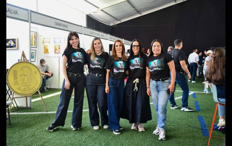 Coqui Guillén, María Rosa Palacio, Gaby Castañeda, Vero Arzate y Fabiola Lira. GENTE BIEN JALISO / Revista del 20 de marzo 2026