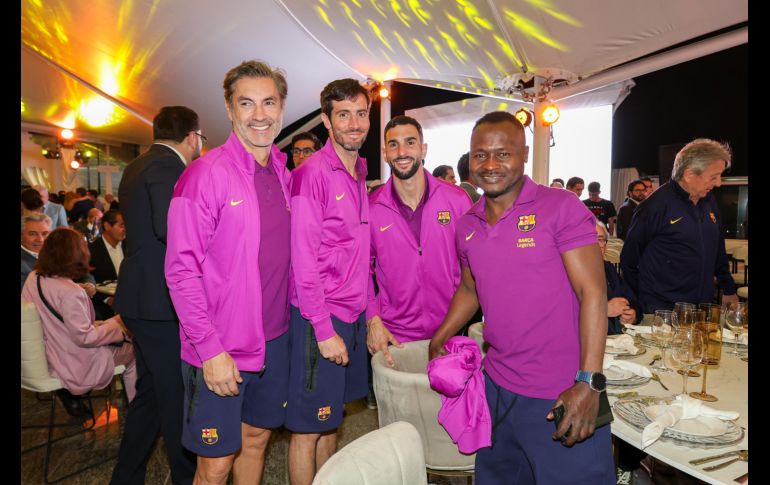 Víctor Bahía, Mark Valiente, Martín Montoya y Haruna Babangida. GENTE BIEN JALISCO / E. Escamilla