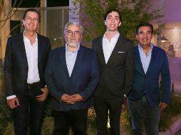 Mauricio Martínez, Eduardo Mendieta, Pedro Vega y Juan José Errejón. GENTE BIEN JALISCO / C. Jimeno