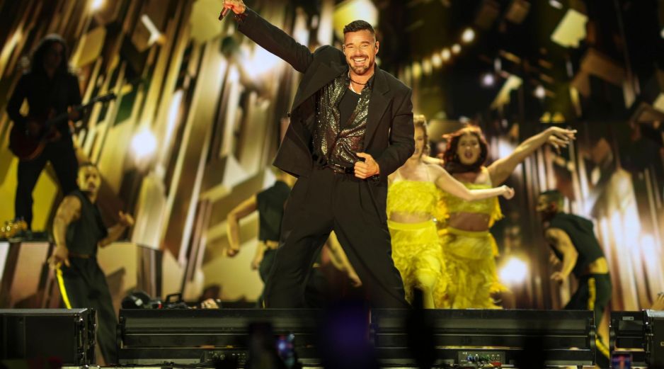 Ricky Martin se entregó al público tapatío con un show lleno de energía, coreografías y efectos visuales durante su presentación en el Estadio Panamericano. EL INFORMADOR/ A. Navarro