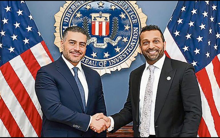 Harfuch se reunió en Washington con Kash Patel. ESPECIAL