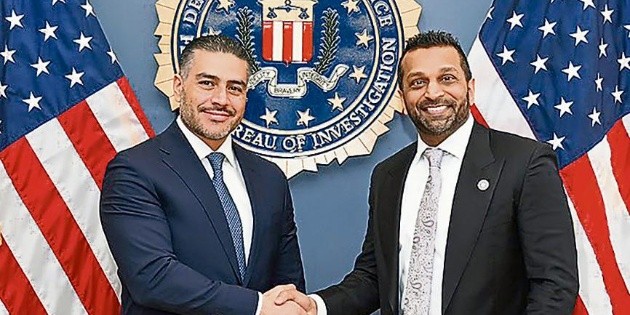 Estados Unidos: Harfuch sostiene reuni&oacute;n con el director del FBI