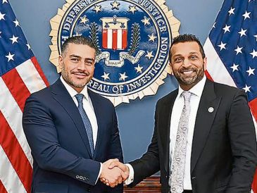 Harfuch se reunió en Washington con Kash Patel. ESPECIAL